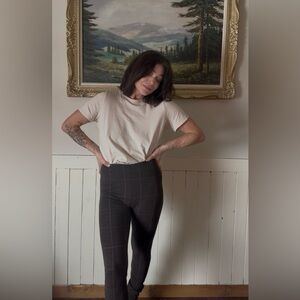 Le chateau vintage plaid tights leggings